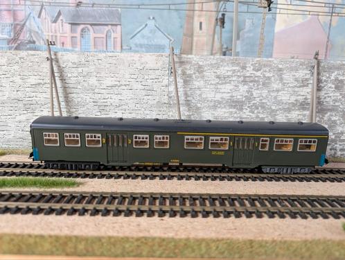 NMBS SNCB Lima / Jocadis M2 A5B5 Groen Trekduw, Hobby en Vrije tijd, Modeltreinen | H0, Gebruikt, Wagon, Gelijkstroom, Lima, Ophalen of Verzenden