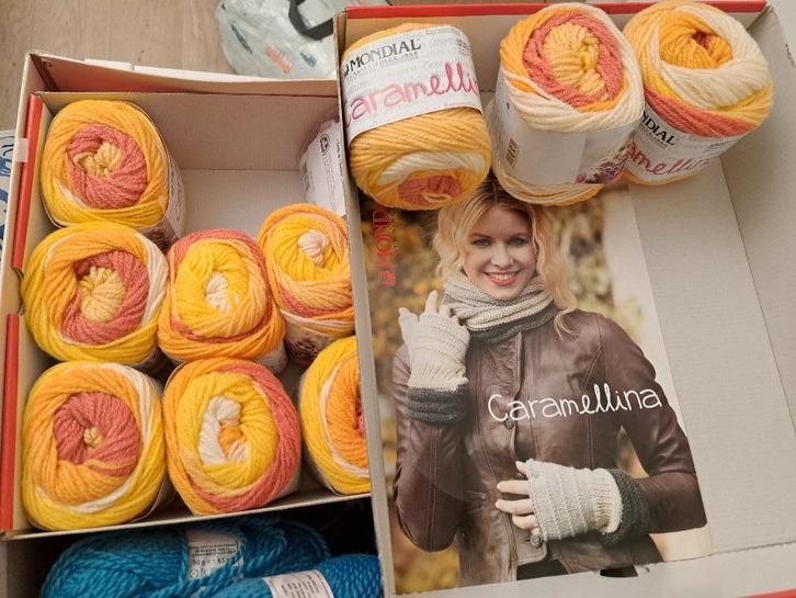 10 pelotes de laine Mondial Caramellina, Hobby en Vrije tijd, Breien en Haken, Nieuw, Breien of Haken, Wol of Garen, Ophalen of Verzenden