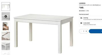 Table/bureau extensible Ikea Laneberg, Enlèvement, Neuf