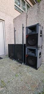 Dj speakers 4x15 inc, Muziek en Instrumenten, Ophalen of Verzenden, Zo goed als nieuw
