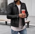 Sportieve Leren Jack. Motorjack. Terminator-Jack Echt Leder., Ophalen of Verzenden, Nieuw, Maat 56/58 (XL), Zwart