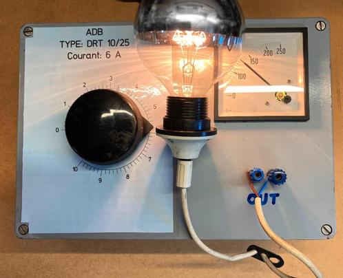 Variac, autotransformator, reostaat,..., Hobby en Vrije tijd, Elektronica-componenten, Gebruikt, Ophalen of Verzenden