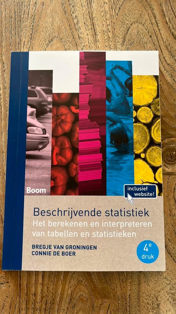 Connie van Boer - Beschrijvende statistiek, Livres, Science, Enlèvement ou Envoi