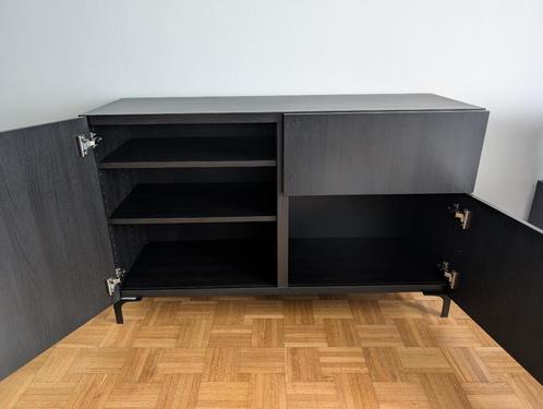 Vends Buffet Salon Noir Ikea, Huis en Inrichting, Kasten | Buffetkasten, Gebruikt, Minder dan 100 cm, 100 tot 150 cm, 25 tot 50 cm