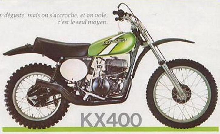 kawasaki kx 400 1976 twinshock vintage, Motoren, Motoren | Oldtimers, Crossmotor, meer dan 35 kW, 1 cilinder, Ophalen