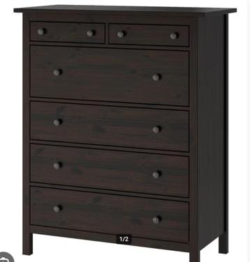 Ikea HEMNES Ladekast 6 lades, Huis en Inrichting, Kasten | Ladekasten, Ophalen, Gebruikt