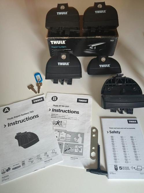 Thule Rapid System 753 + kit 3117 voor Mercedes Cla/A-klasse, Auto diversen, Dakdragers, Gebruikt, Ophalen