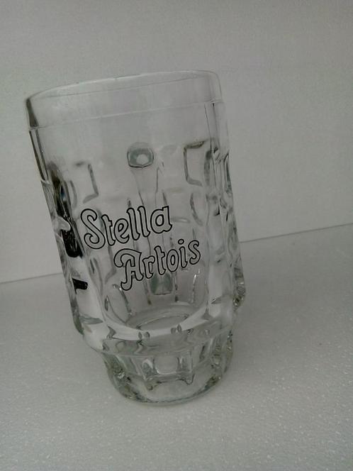 Ancienne grande chope en verre STELLA ARTOIS de 0,5l, Collections, Marques de bière, Comme neuf, Chope(s), Stella Artois, Enlèvement ou Envoi