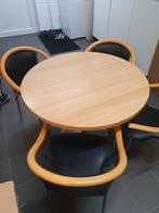 Ronde keukentafel met 4 stoelen, Huis en Inrichting, Ophalen of Verzenden, Gebruikt