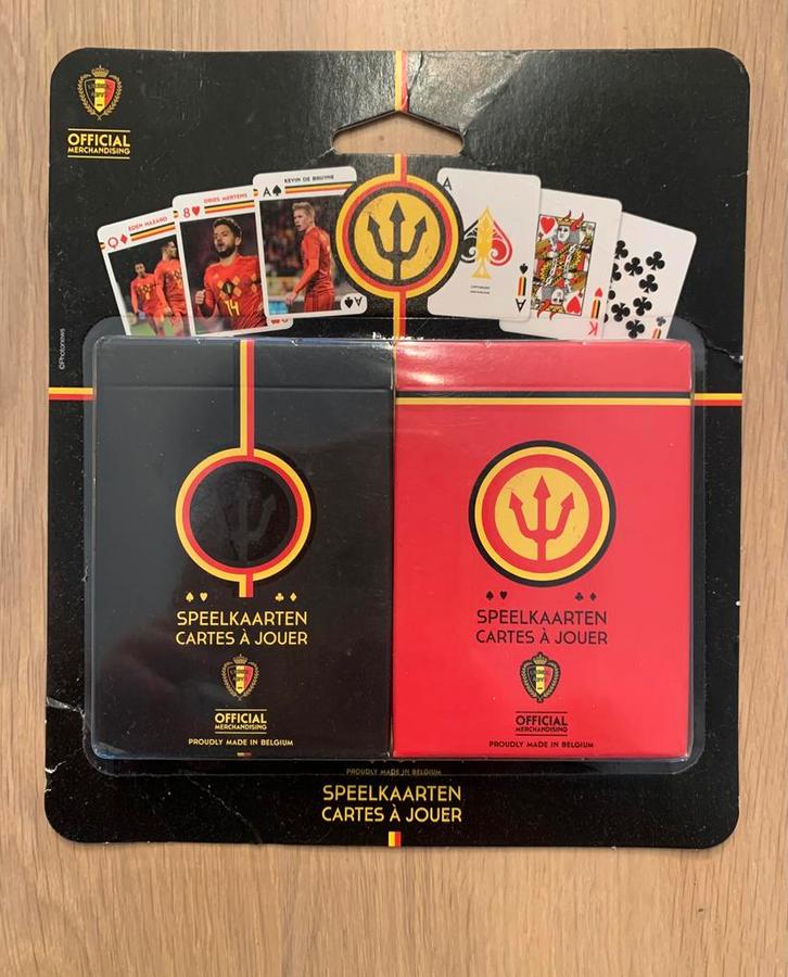Cartes à jouer Diables Rouges Neuf sous blister, Collections, Cartes à jouer, Jokers & Jeux des sept familles, Neuf, Carte(s) à jouer
