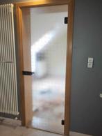 Porte en verre trempé - 200 x 73 cm, Bricolage & Construction, Enlèvement, Verre, Porte intérieure