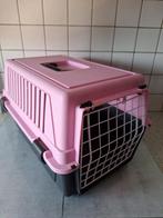 Roze transportkooi voor katten, Ophalen, Gebruikt