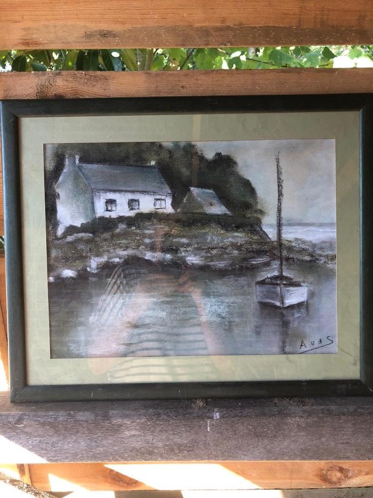 Tableau fusain, Antiek en Kunst, Kunst | Tekeningen en Fotografie, Ophalen