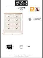 Commode leontine maison du monde, Maison & Meubles, Enlèvement, Comme neuf, Autres essences de bois