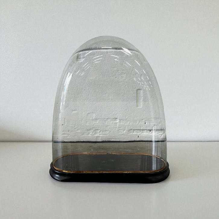 Vintage XL glazen stolp / ovale glasvitrine, Huis en Inrichting, Woonaccessoires | Stolpen, Ophalen of Verzenden