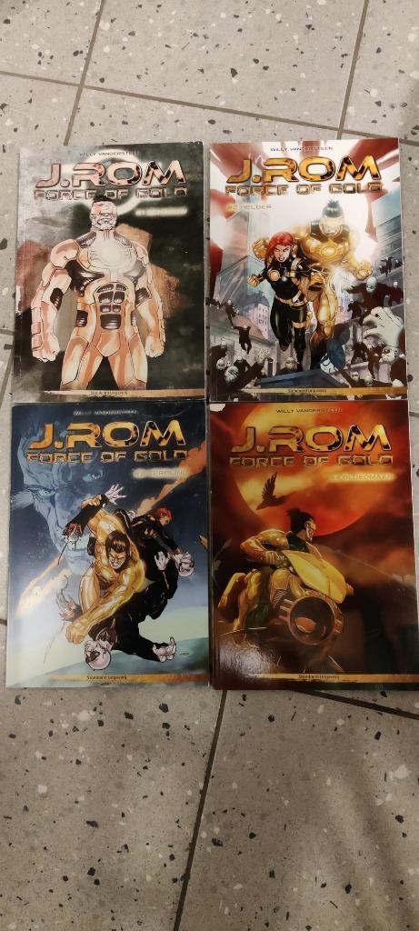 Lot J.ROM - eerste 4 strips, Boeken, Stripverhalen, Zo goed als nieuw, Meerdere stripboeken, Ophalen