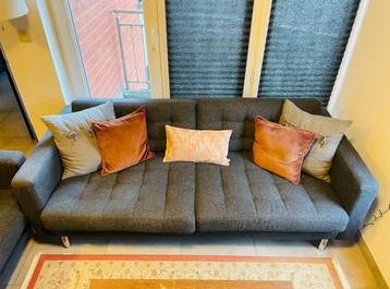 Canapés LANDSKRONA (IKEA) 3 places, gris foncé/métal beschikbaar voor biedingen