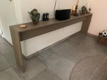 Gratis ……. Bijzettafel L 2,50 mtr x B 25 cm x H 75 cm ZGAN beschikbaar voor biedingen