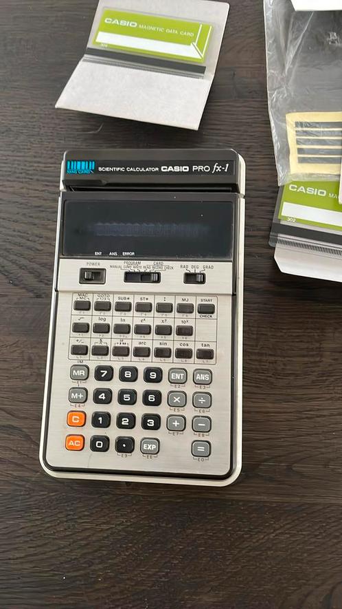 Casio Pro fax-1 met 4 magnetic data cards, Diversen, Rekenmachines, Gebruikt, Grafische rekenmachine, Ophalen
