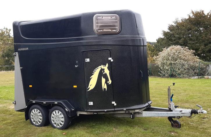 Van Humbaur Maximus 2 chevaux, Dieren en Toebehoren, Paarden en Pony's | Trailers en Aanhangwagens, Zo goed als nieuw, Polyester