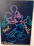 mickey mouse, Antiek en Kunst, Kunst | Schilderijen | Modern, Ophalen of Verzenden