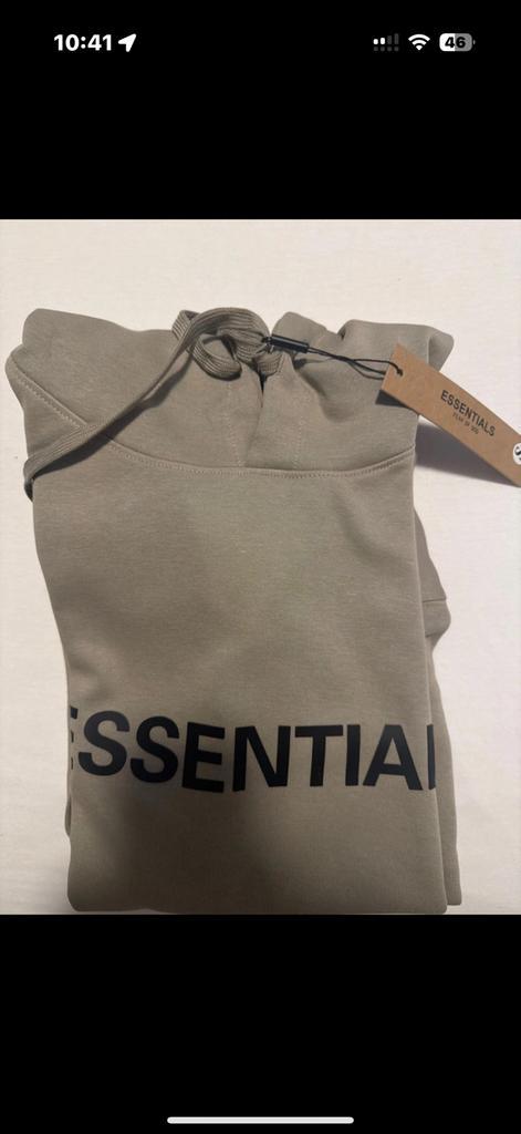 Essentials hoodie – maat S, Kleding | Heren, Truien en Vesten, Zo goed als nieuw, Maat 46 (S) of kleiner, Grijs, Ophalen