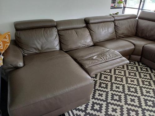 Hoeksalon, Huis en Inrichting, Zetels | Zetels, Gebruikt, Hoekbank, Vierpersoons of meer, 300 cm of meer, 75 tot 100 cm, Leer