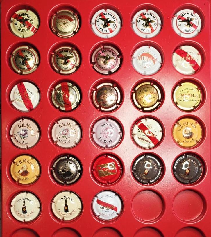 Champagnecapsules Mumm, Verzamelen, Complete verzamelingen en Collecties, Ophalen of Verzenden