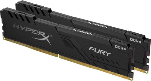 HyperX Fury Black Kit 16Go (2×8Go) PC4-25600 3200MHz DIMM, Computers en Software, RAM geheugen, Zo goed als nieuw, Desktop, 16 GB