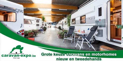Caravan-expo Grote keuze caravans en motorhomes te Ronse, Caravanes & Camping, Caravanes, Entreprise, Plus de 6, 1000 - 1250 kg