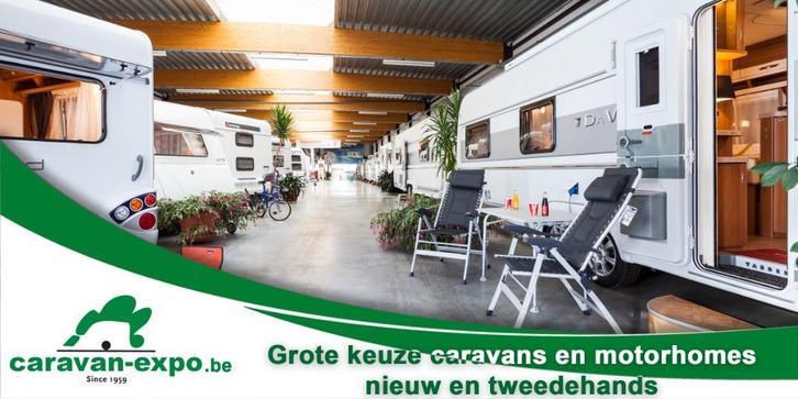 Caravan-expo Grote keuze caravans en motorhomes te Ronse, Caravans en Kamperen, Caravans, Bedrijf, meer dan 6, 1000 - 1250 kg