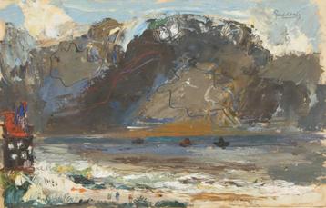 Jack Godderis (1916-1971): Berglandschap (56 x 44 cm)