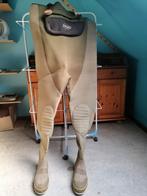 Waadpak om in het water te vissen., Ophalen