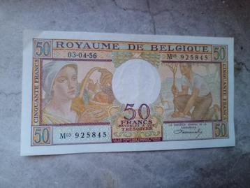 Billet 50 francs belges 1956