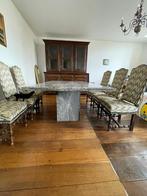 Granieten tafel met stoelen, Huis en Inrichting, Tafels | Eettafels, Ophalen, Overige materialen, 50 tot 100 cm, Zo goed als nieuw
