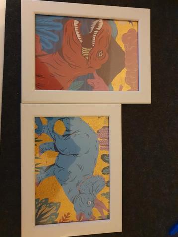4 cadres avec image dino beschikbaar voor biedingen