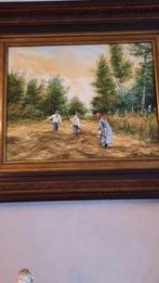 SCHILDERIJ VAN : VAN HOECK MET PRACHTIG KADER, Antiek en Kunst, Kunst | Schilderijen | Klassiek, Ophalen