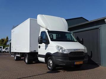 Iveco Daily 35C17 BE COMBINATIE PODIUM OPLEGGER 3800 KG LAAD beschikbaar voor biedingen