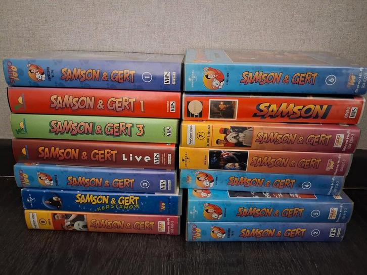 Samson & Gert VHS'en - € 5,00/stuk, Verzamelen, Film en Tv, Gebruikt, Tv, Overige typen, Ophalen of Verzenden
