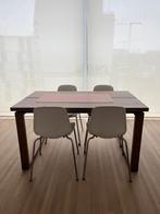 IKEA MÖRBYLÅNGA + 4 stoelen, Huis en Inrichting, Ophalen, Zo goed als nieuw, 4 tot 6 stoelen