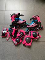 Rolblades meisje maat 38-41 met beschermingspakket, Ophalen, Zo goed als nieuw