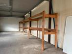 Houten rek voor europalletten, Ophalen, Gebruikt