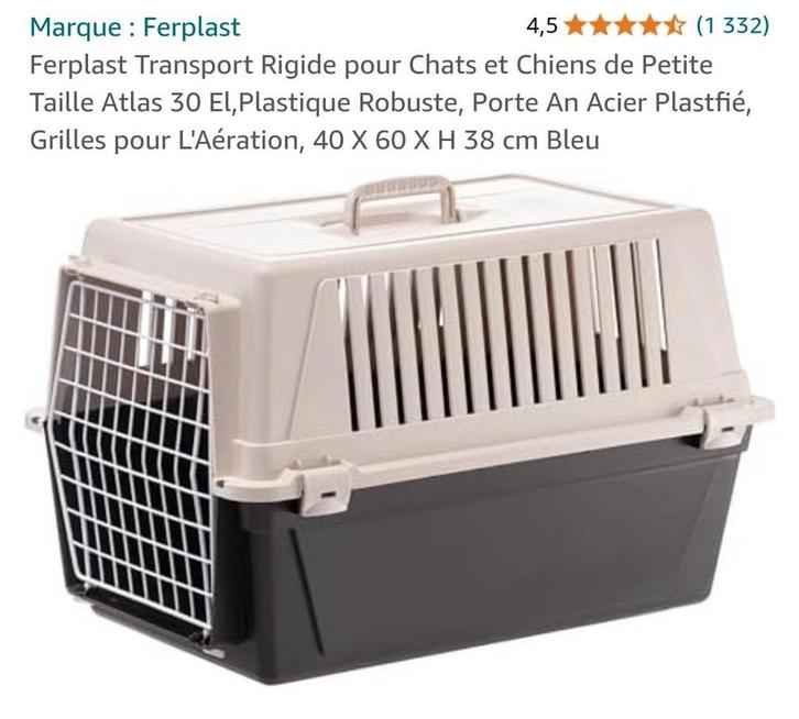Ferplast Transport Rigide pour Chats et Chiens, Dieren en Toebehoren, Transportboxen, Zo goed als nieuw, Ophalen