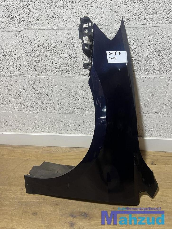 VW GOLF 7 blauw links voorscherm zijscherm 2012-2019, Auto-onderdelen, Carrosserie, Spatbord, Volkswagen, Gebruikt, Ophalen of Verzenden