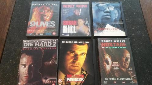 DVD actie-set Wesley Snipes, Mel Gibson en Bruce Willis, CD & DVD, DVD | Action, Action, Enlèvement ou Envoi