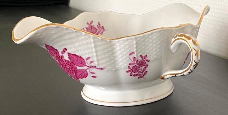 Bateau à Sauce en Porcelaine de Herend, Antiquités & Art, Antiquités | Porcelaine, Enlèvement ou Envoi