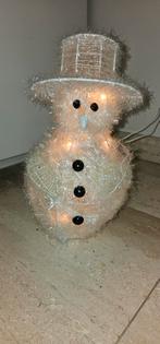 Bonhomme de neige illuminé 35 cm, Enlèvement ou Envoi, Comme neuf