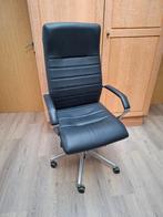 Lederlook bureaustoel, Huis en Inrichting, Bureaustoelen, Ophalen, Zwart, Bureaustoel