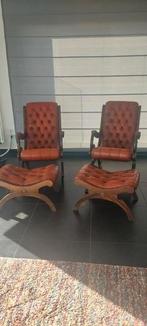 lederen chesterfields, Antiek en Kunst, Antiek | Meubels | Stoelen en Sofa's, Ophalen