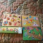 4 Houten puzzels peuters, Comme neuf, Enlèvement, 6 mois à 2 ans, Moins de 10 pièces